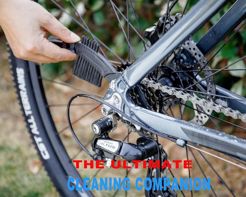 CHEPARK Cleaning Kit-Bike Wash & Drivetrain Essentials Kit with bike clean,Bicycle Degreaser,dry Lubricant,Cleaning Brush Tool-Bike Maintenance for Mountain Road Gravel Bikes - Image 4